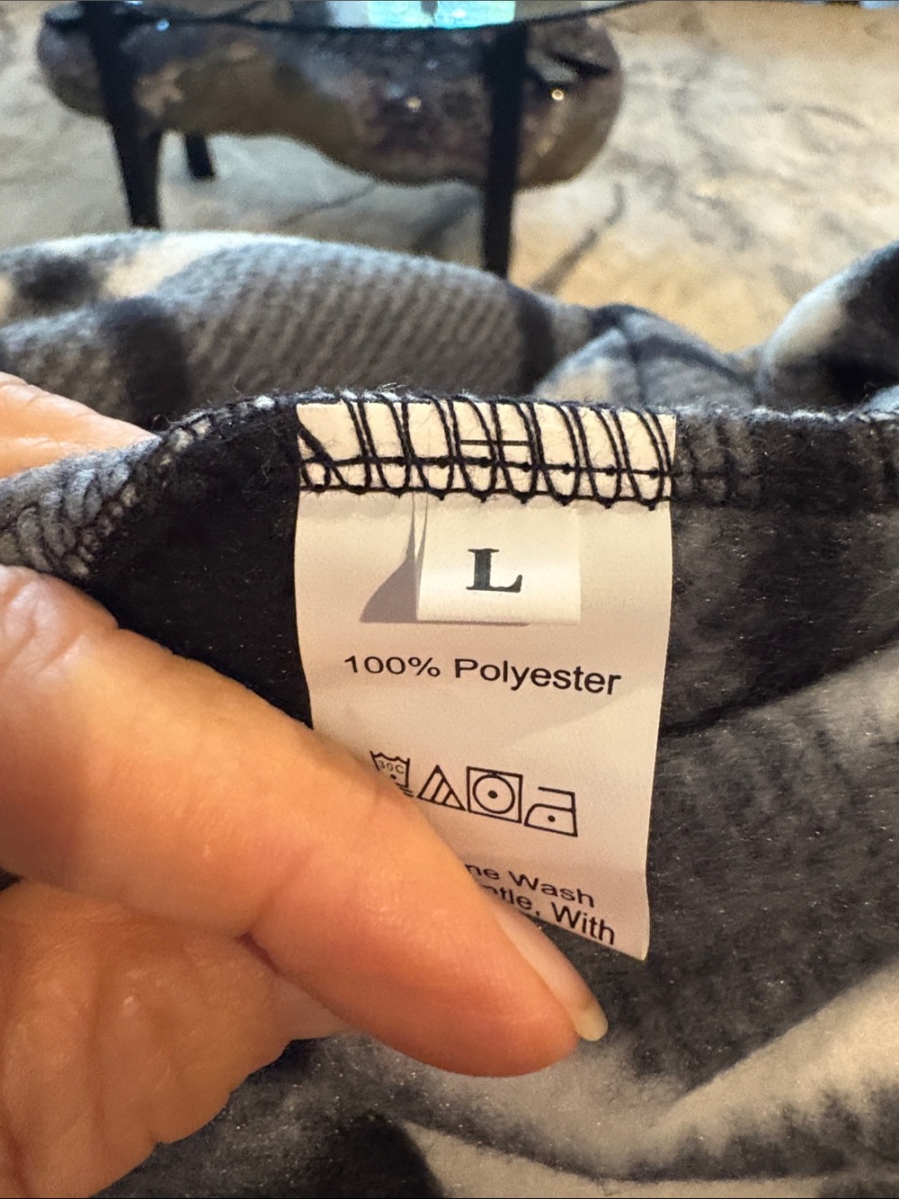 Plaid Button-Front Shacket Coat - Black & White - Picture 8 of 8